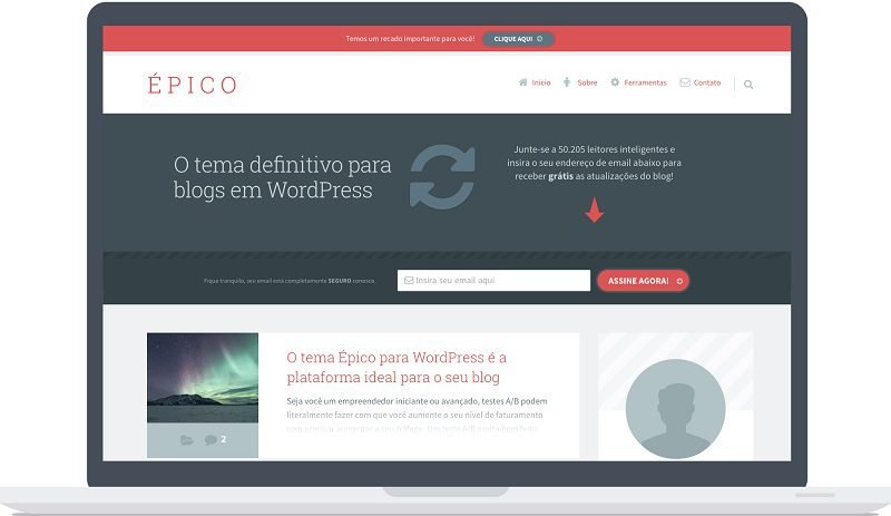 Tema Épico: Transforme Seu Blog em Uma Máquina de Conversão (2025) 21 Novus Negócio Online tema epico1 Novus Negócio Online